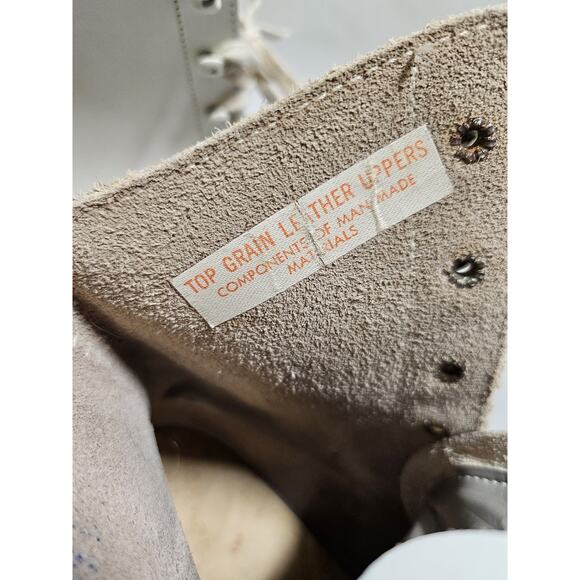 Vtg Pacer Crown White Leather Roller Skates Women's Size 6 - Great Condition - Picture 9 of 13